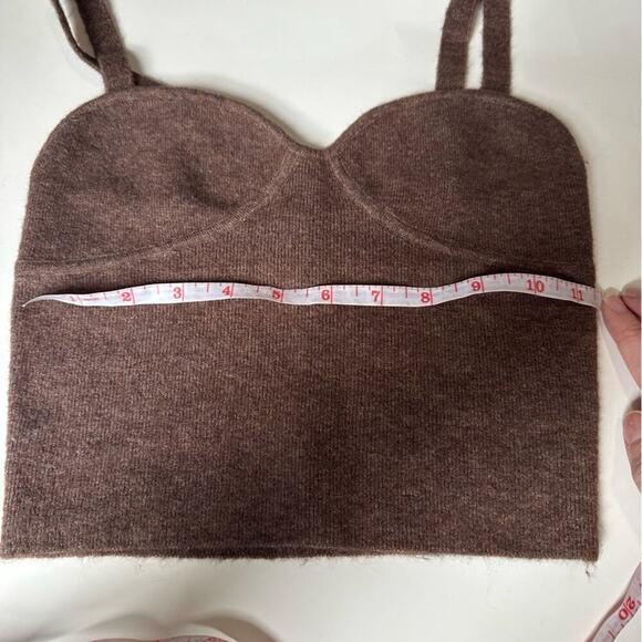 Wilfred Sicily Bustier Crop Top in Rich Chestnut New size S - Picture 10 of 10